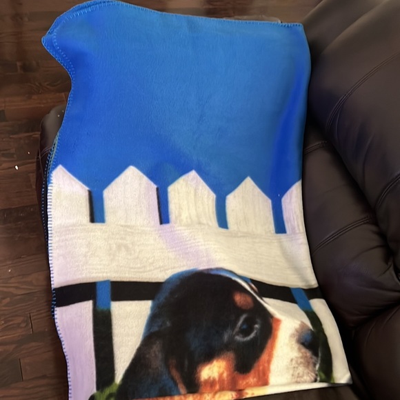 Fleece Dogs Image Fun Throw Blanket - Picture 9 of 11